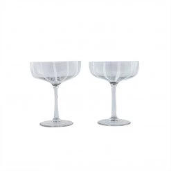 OYOY LIVING Mizu Coupe Glass - 2 Pcs/set - Clear