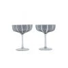 OYOY LIVING Mizu Coupe Glass - 2 Pcs/set - Grey NOW IN STOCK
