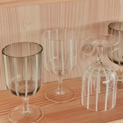 OYOY LIVING Mizu Wine Glass - Pack Of 2 - Grey NOW IN STOCK