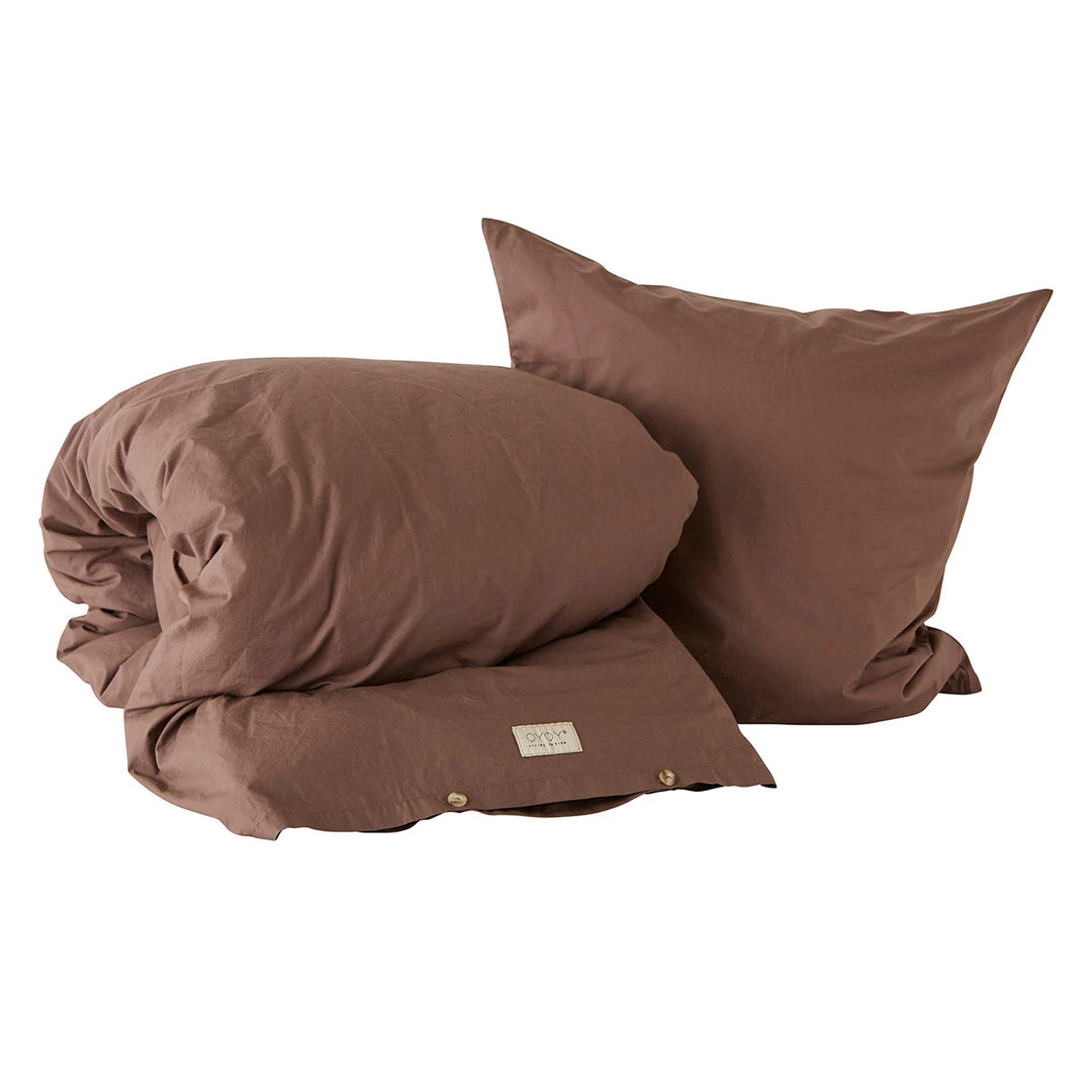 OYOY LIVING Nuku Bedding - Adult Extra - Choko NOW IN STOCK 1 OYOY LIVING Nuku Bedding - Adult Extra - Choko NOW IN STOCK