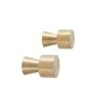 OYOY LIVING Pin Hook / Knob - Pack Of 2 - Brass NOW IN STOCK
