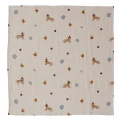 OYOY MINI NOW IN STOCK Muslin Square - Leopard - Pack Of 3 - Clay