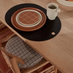 OYOY LIVING Ribbo Placemat - Pack Of 2 - Black NOW IN STOCK