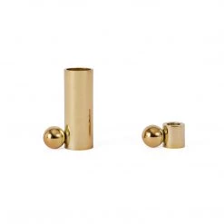 OYOY LIVING NOW IN STOCK Palloa Candleholder - Low - Brass