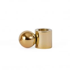 OYOY LIVING NOW IN STOCK Palloa Candleholder - Low - Brass