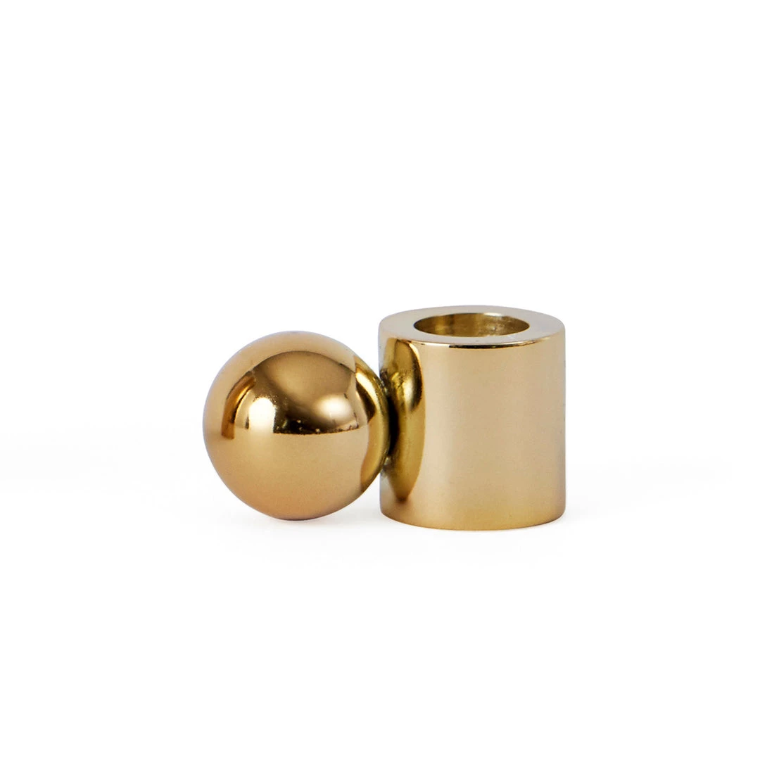 OYOY LIVING NOW IN STOCK Palloa Candleholder - Low - Brass 1 OYOY LIVING NOW IN STOCK Palloa Candleholder - Low - Brass