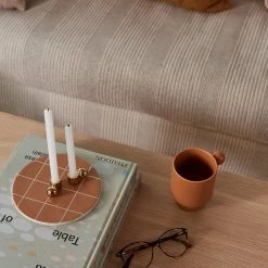 OYOY LIVING NOW IN STOCK Palloa Candleholder - Low - Brass 12 OYOY LIVING NOW IN STOCK Palloa Candleholder - Low - Brass