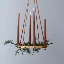 OYOY LIVING NOW IN STOCK Candleholder Pearl Advent - Brass