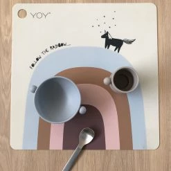 OYOY MINI NOW IN STOCK Placemat Follow The Rainbow - Beige