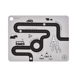 OYOY MINI Placemat Adventure - Light Grey NOW IN STOCK