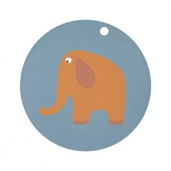 OYOY MINI NOW IN STOCK Placemat Elephant - Tourmaline