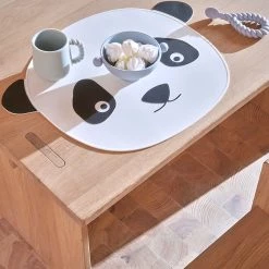 OYOY MINI Placemat Panda - White / Black
