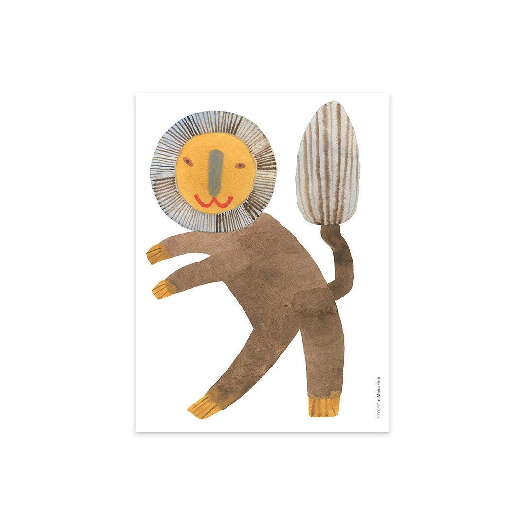 OYOY LIVING Poster Standing Lion NOW IN STOCK 1 OYOY LIVING Poster Standing Lion NOW IN STOCK