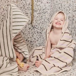 OYOY MINI Raita Hooded Towel LOOK FORWARD TO