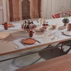 OYOY LIVING Toppu Tray - Large - Caramel / Rose