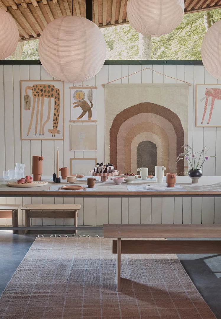 OYOY LIVING Toppu Tray - Large - Caramel / Rose 3 OYOY LIVING Toppu Tray - Large - Caramel / Rose