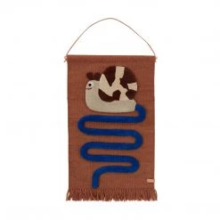 OYOY MINI NOW IN STOCK Sally Snail On The Way Wall Rug - Optic Blue