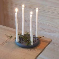 OYOY LIVING Savi Advent Candleholder - Midnight Blue