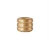OYOY LIVING Savi Candleholder - Solid Brass - Brushed Brass