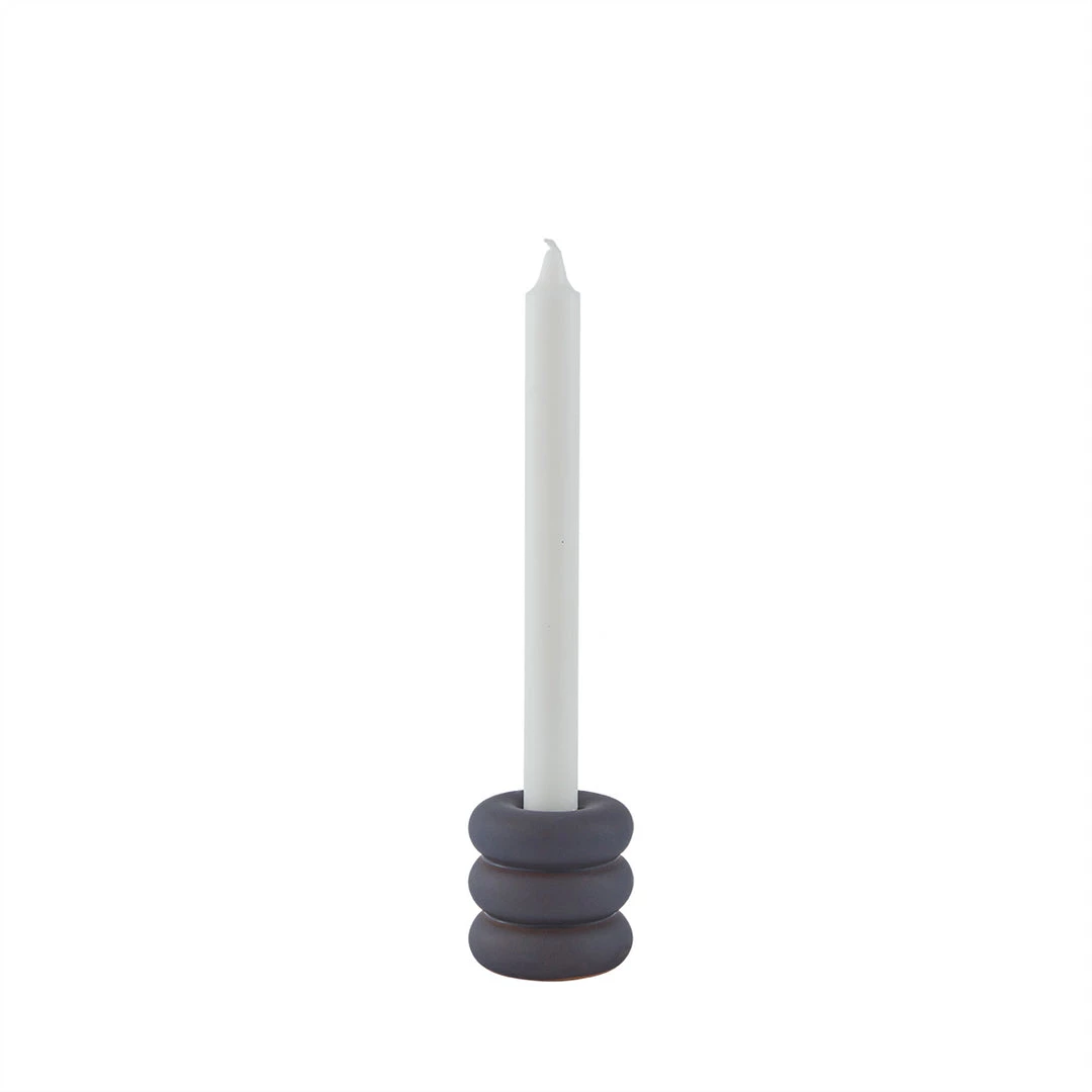 OYOY LIVING Savi Ceramic Candleholder - High - Midnight Blue NOW IN STOCK 1 OYOY LIVING Savi Ceramic Candleholder - High - Midnight Blue NOW IN STOCK