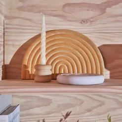 OYOY LIVING Decoration Savi Ceramic Candleholder - High - Beige 11 OYOY LIVING Decoration Savi Ceramic Candleholder - High - Beige