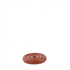 OYOY LIVING Savi Ceramic Candleholder - Low - Nutmeg NOW IN STOCK