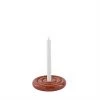 OYOY LIVING Savi Ceramic Candleholder - Low - Nutmeg NOW IN STOCK