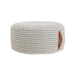 OYOY LIVING NOW IN STOCK Sit On Me Pouf - Round - Offwhite