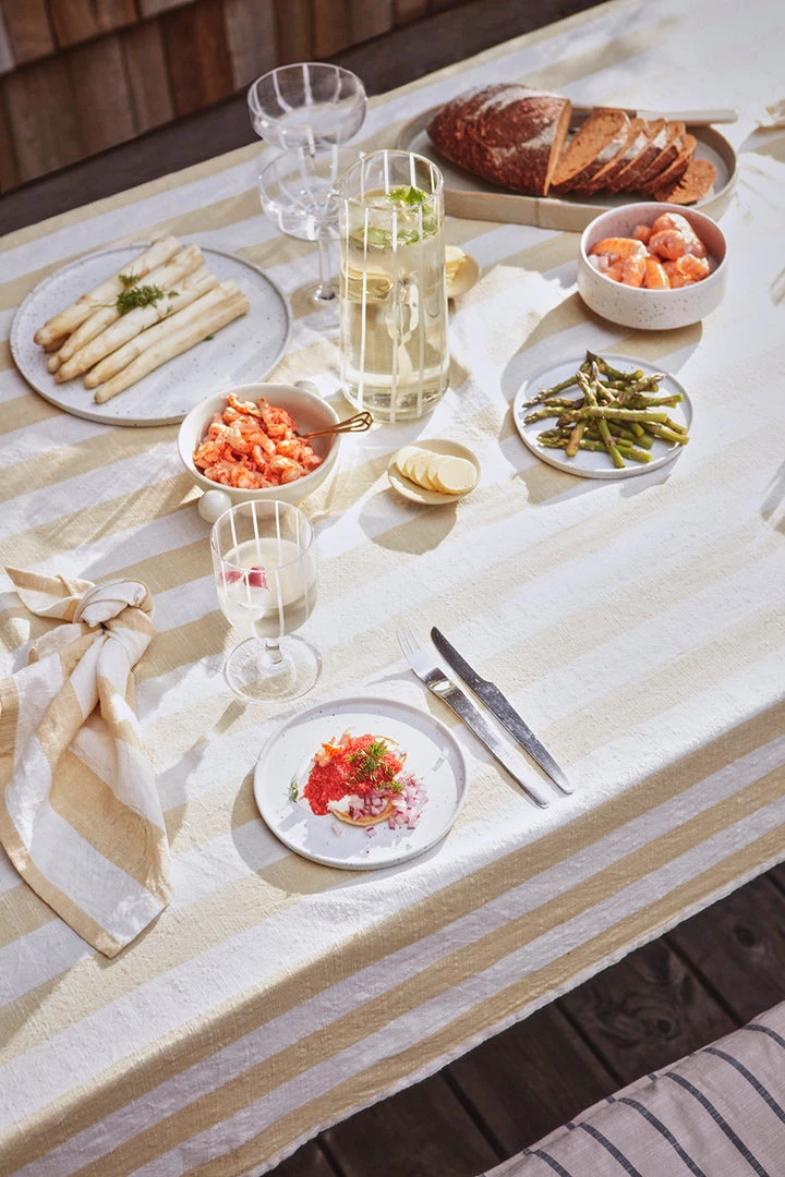 OYOY LIVING NOW IN STOCK Striped Napkin - Pack Of 2 - Ice Blue 4 OYOY LIVING NOW IN STOCK Striped Napkin - Pack Of 2 - Ice Blue