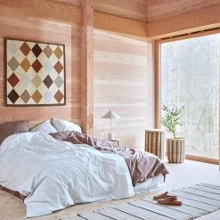 OYOY LIVING Striped Storage Basket - Nature / Black