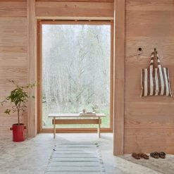 OYOY LIVING NOW IN STOCK Tote Bag Candy Striped - Brown / Offwhite