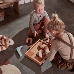 OYOY MINI NOW IN STOCK Wooden Rainbow Wagon With Blocks