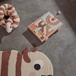 OYOY MINI NOW IN STOCK Wooden Rainbow Wagon With Blocks