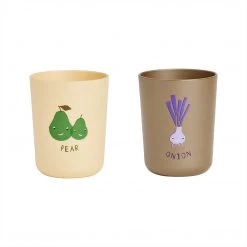 OYOY MINI Yummy Cup - Pack Of 2 LOOK FORWARD TO